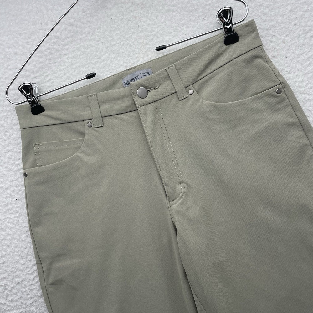 VRST Limitless Pants Mens 30x29 (Tag 30x30) Beige Performance Stretch Tapered